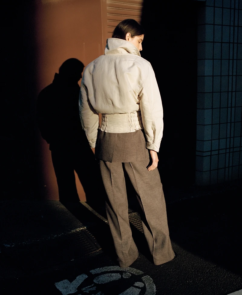 Mango Women's Gathered Waist Oversized Jacket