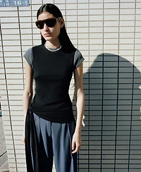 Mango Women's Knot Detail Cotton Top