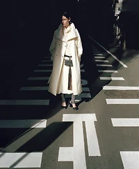 Mango Women's Oversized Funnel-Neck Belt Trench Coat