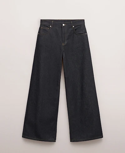 Mango Women's Low-Rise Wide Leg Jeans