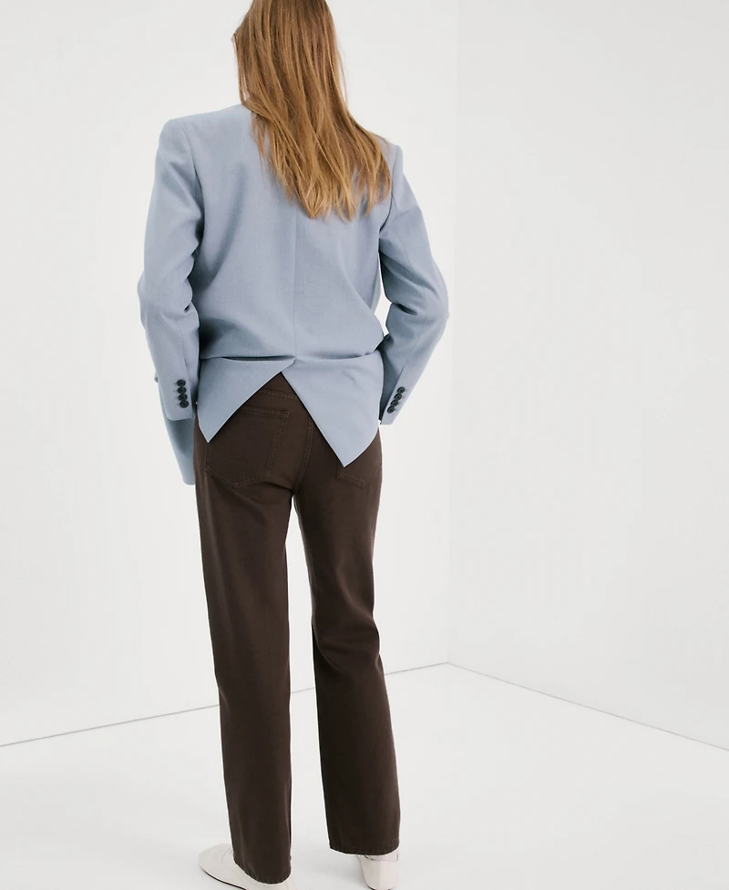 Mango Women's Matilda Medium-Rise Straight-Fit Jeans