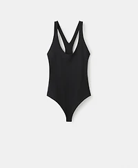 Mango Women's Open Back Fitted Bodysuit