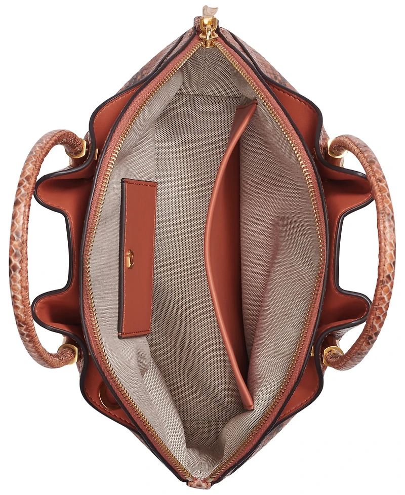 Donna Karan New York Oxford Medium Leather Satchel Bag