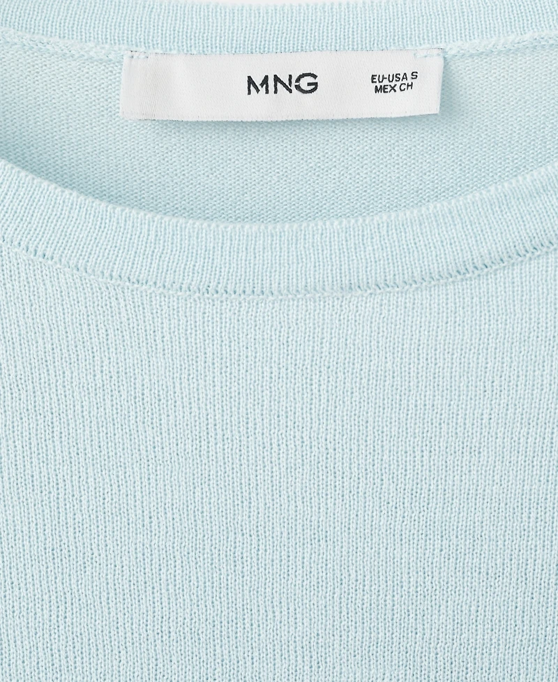 Mango Women's Bow Knit Sweater