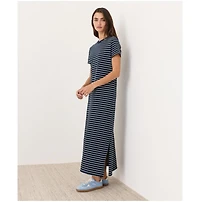 Pact Women's Organic Cotton Slub Easy Tee Maxi Dress