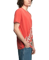 Lucky Brand Men's Coke Bottle Cap Crewneck T-Shirt