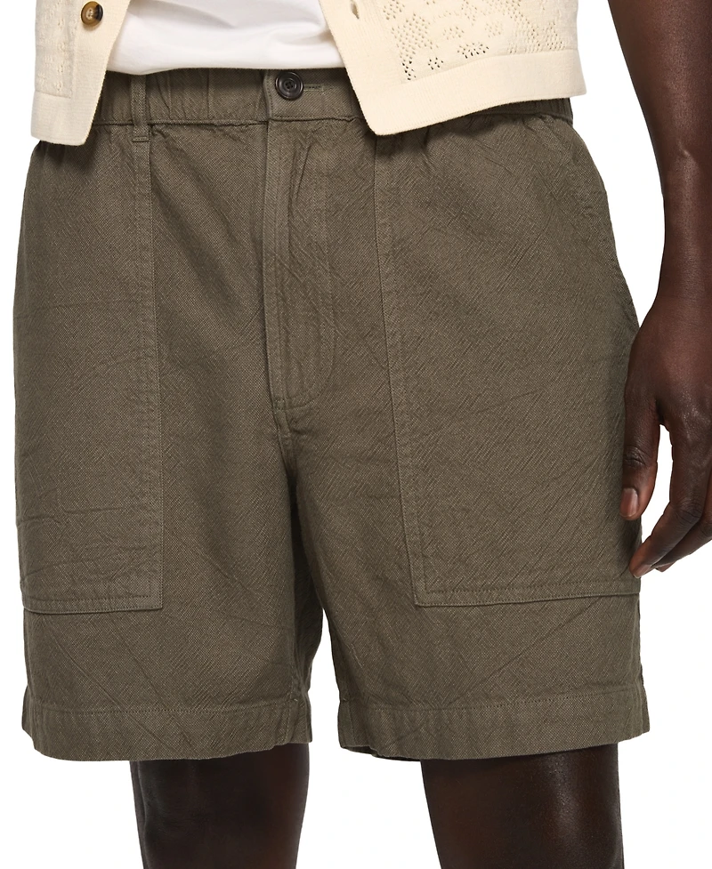 Lucky Brand Men's 9" Textured Casual Shorts