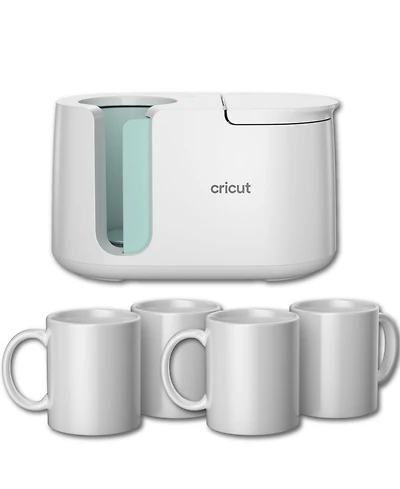 Cricut Mug Press Heat Press Machine with 4 Mugs Bundle