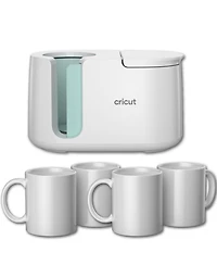 Cricut Mug Press Heat Press Machine with 4 Mugs Bundle