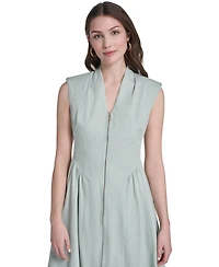 Vince Camuto Women's Striped V-Neck Midi Dress