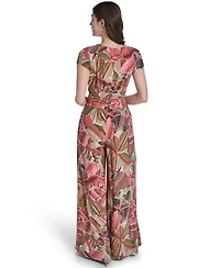 Vince Camuto Women's Short-Sleeve V-Neck Jumpsuit