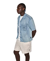 Converse Men's Short-Sleeve Regular-Fit Collared Shirt