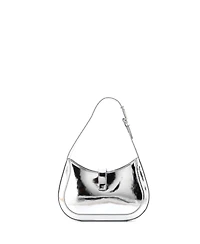 Pre-Owned Versace Small Greca Goddess Hobo Bag Leather