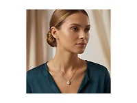 Rivka Friedman 18K Gold Plated Pear Cubic Zirconia Pendant Necklace