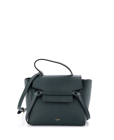 Pre-Owned Celine Nano Belt Bag Textured Leather