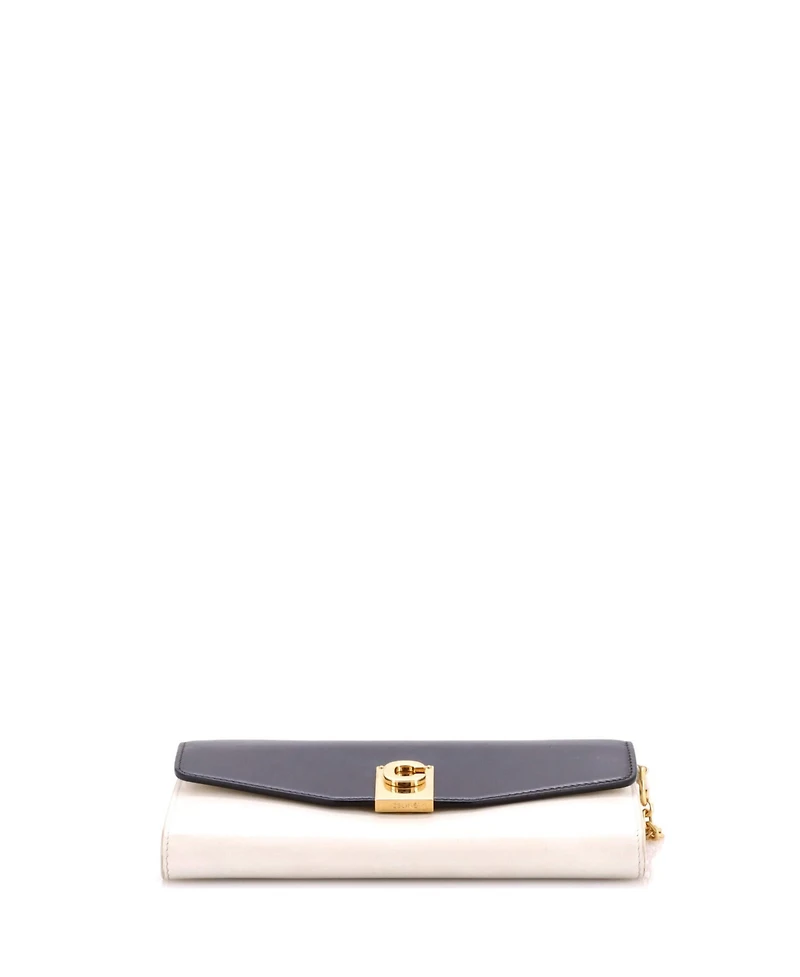Pre-Owned Celine C Wallet on Chain Leather