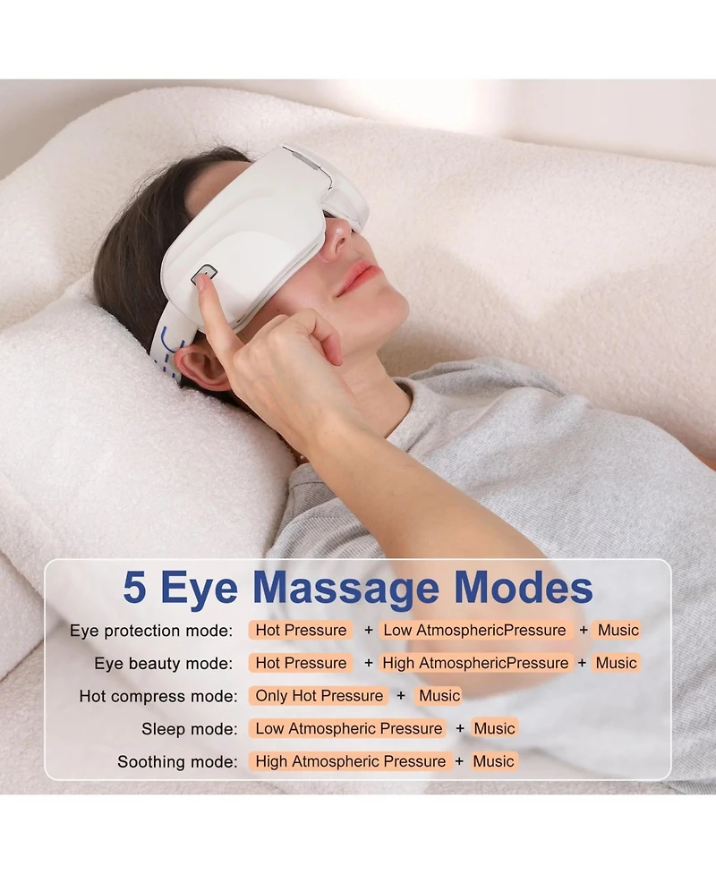 Reathlete Eye-c Eye Massager with Compression, Heat and Vibration