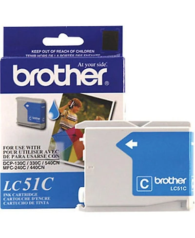 Brother Brother LC51C Cyan Ink Cartridge - Retail Packaging