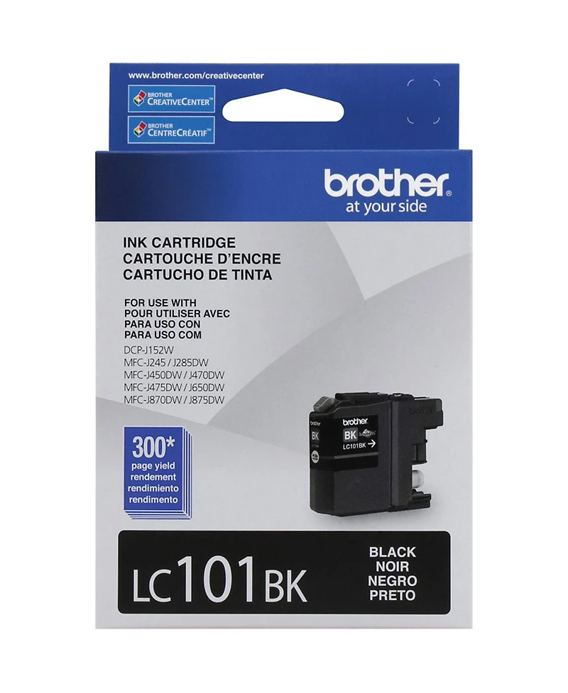 Brother Standard Black Ink Cartridge, 300 Pages Yield