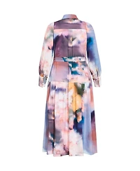 City Chic Women's Haze Bloom Print Maxi Dress
