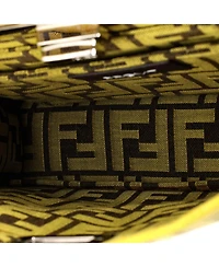 Pre-Owned Fendi Small x Frgmt Peekaboo ISeeU Bag Zucca Canvas