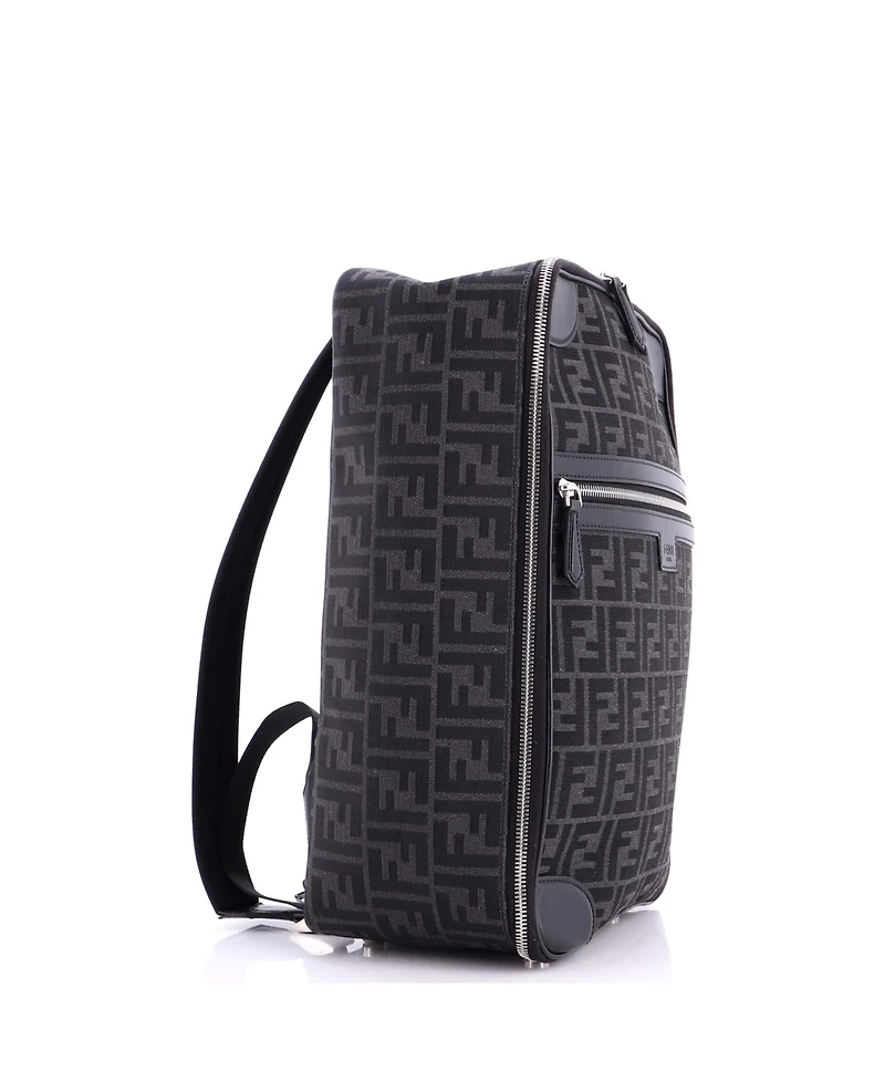 Pre-Owned Fendi Medium Ff Travel Backpack Zucca Canvas and Leather