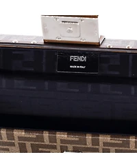 Pre-Owned Fendi Mini Baguette Trunk Bag Zucca Coated Canvas