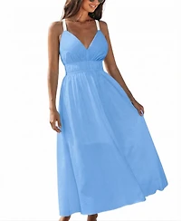 Cupshe Women's Glow Figure White Maxi Beach Dress