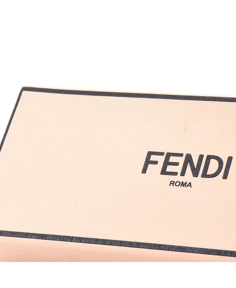 Pre-Owned Fendi Logo Horizontal Box Crossbody Bag Leather