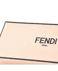 Pre-Owned Fendi Logo Horizontal Box Crossbody Bag Leather