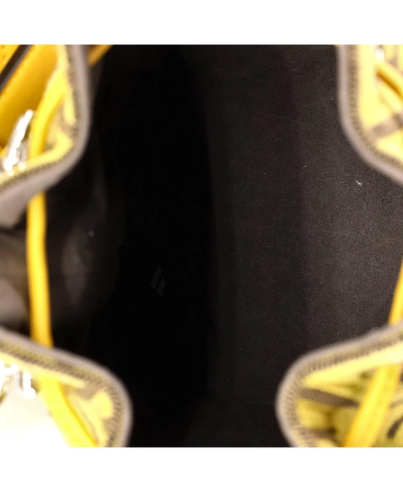 Pre-Owned Fendi Mini x Frgmt Mon Tresor Bucket Bag Zucca Canvas