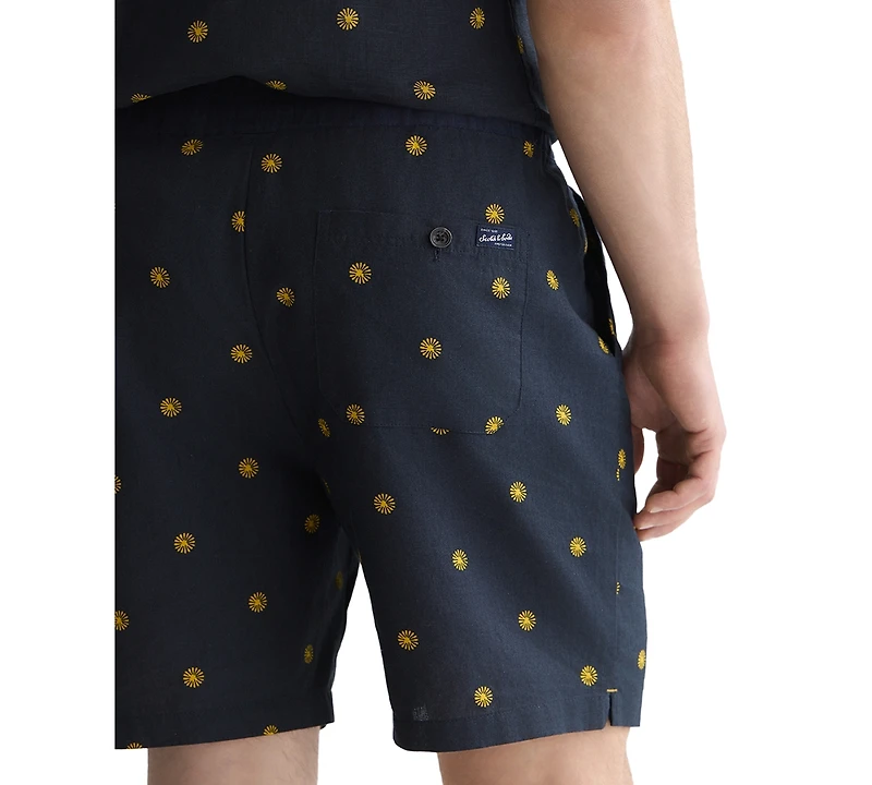 Scotch & Soda Men's Mid Rise Printed Shorts