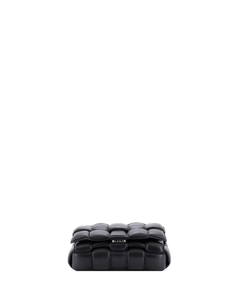 Pre-Owned Bottega Veneta Cassette Crossbody Bag Padded Maxi Intrecciato Leather