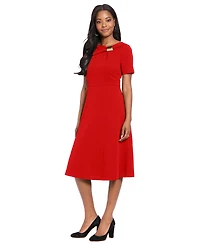 London Times Petite Short Sleeve Dress