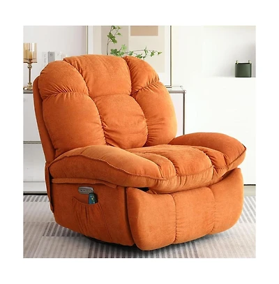 Dyhome Swivel Dining Chairs, Boucle Upholstered Accent Chairs Living Room Desk Office Arm Chair, Set of 2