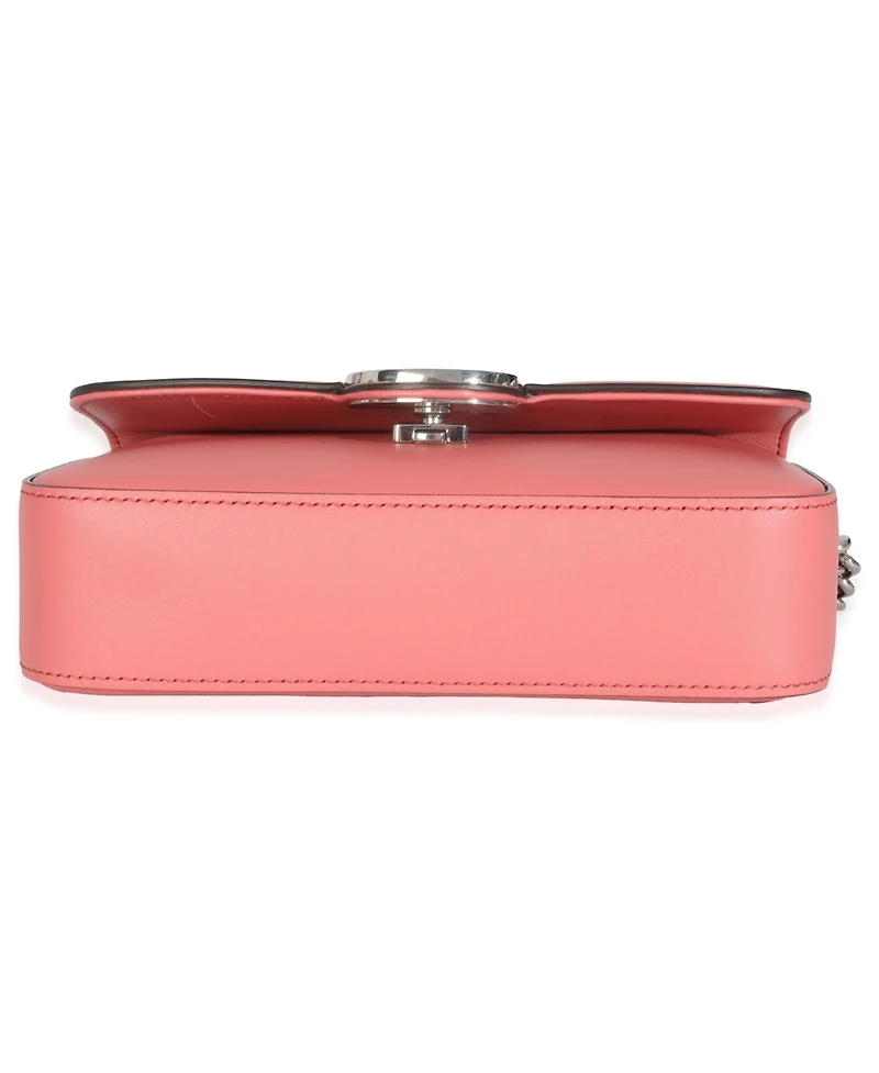 Pre-Owned Gucci Pink Senna Calfskin Petite Gg Top Handle Shoulder Bag