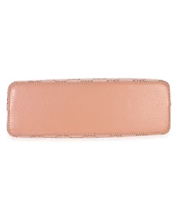 Pre-Owned Gucci Pink Gg Canvas Small Dome Ophidia Crossbody Bag