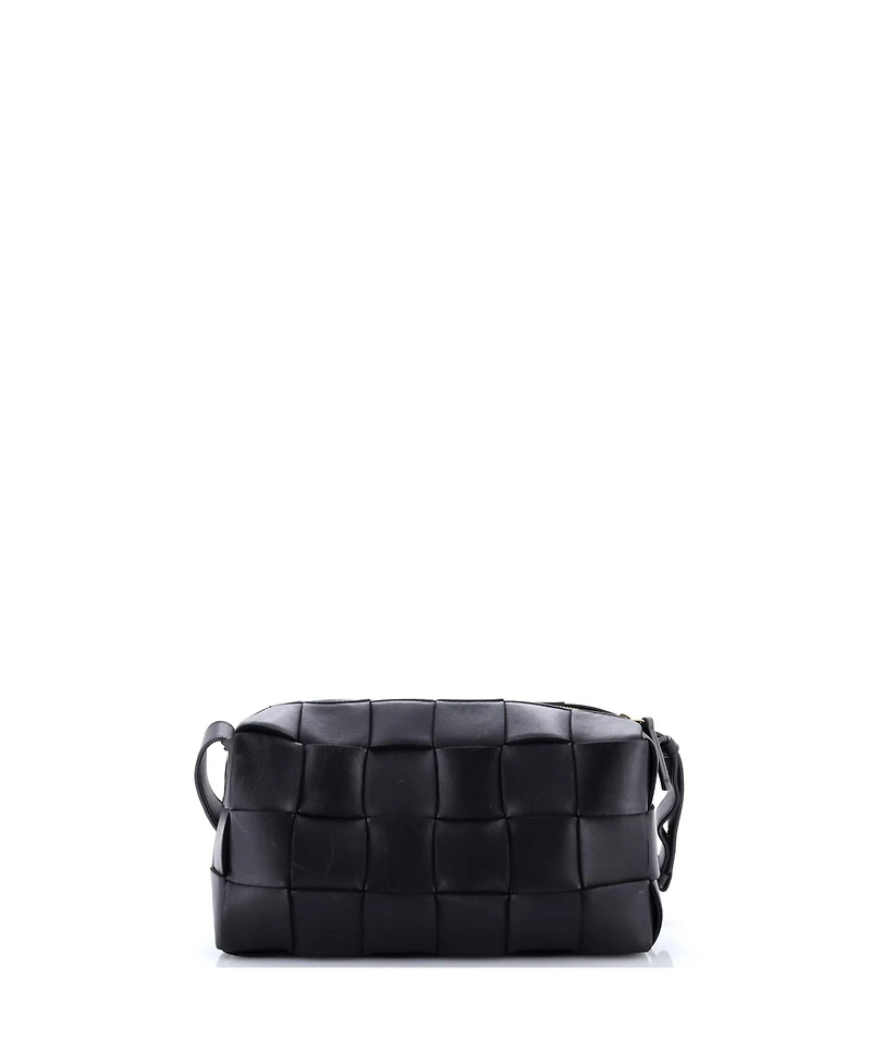 Pre-Owned Bottega Veneta Brick Cassette Shoulder Bag Maxi Intrecciato Leather