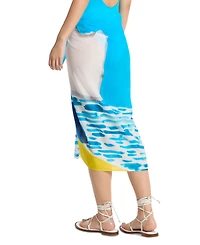Michael Kors Women's Printed Woven Beach Cover-Up Sarong