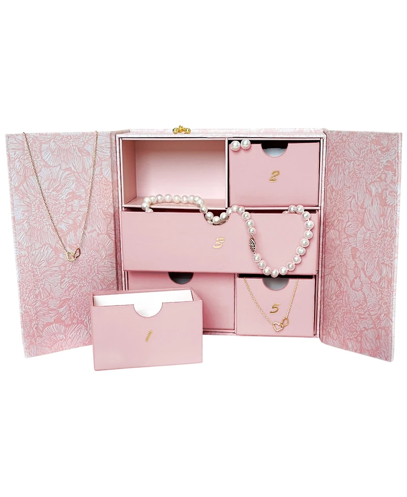 Macy's 5-Piece Jewelry Gift Set in 18k Flash Plated Sterling Silver and Gold Over Silver