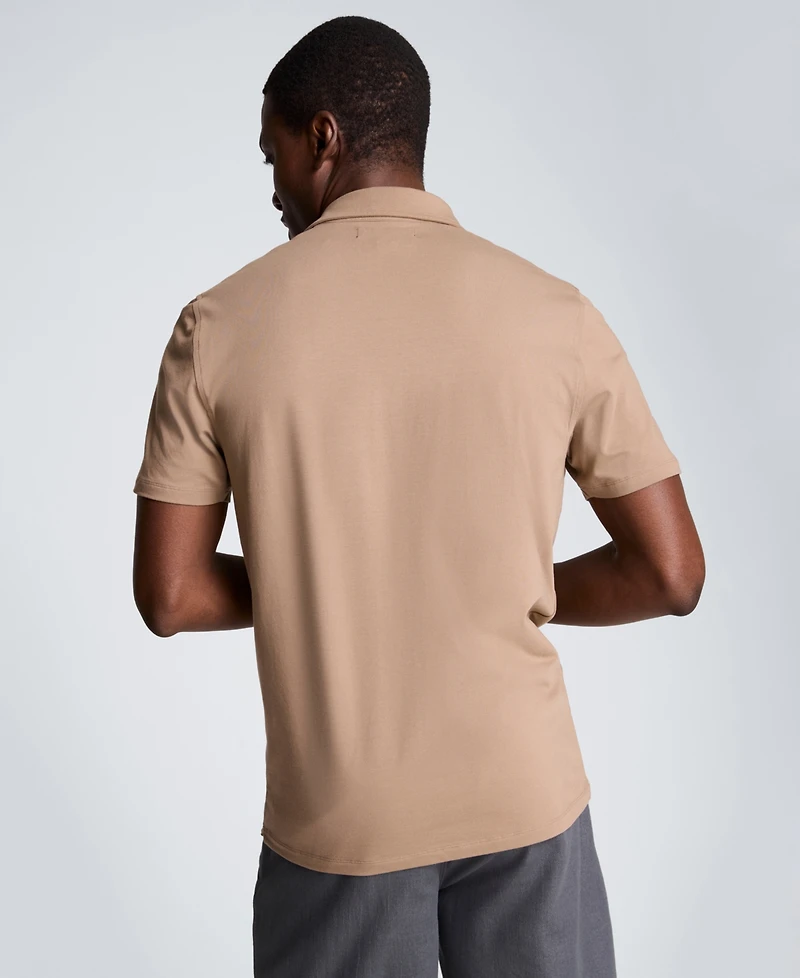 Kenneth Cole Men's Short-Sleeve Collared Slim Fit Polo T-Shirt