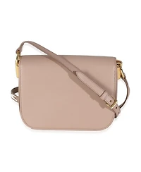 Pre-Owned Prada Cipria Saffiano Lux Embleme Flap Shoulder Bag