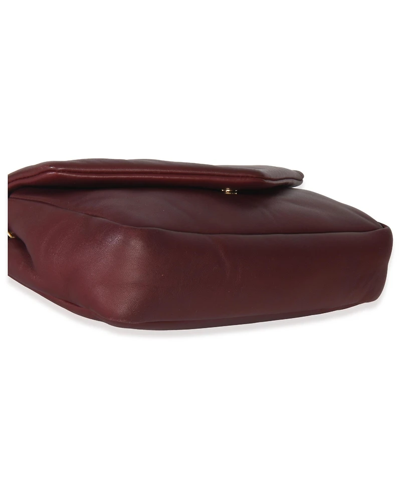 Pre-Owned Saint Laurent Deep Raspberry Smooth Lambskin Small Calypso Chain Bag