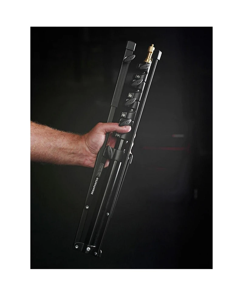 Manfrotto Nano Plus 3-Section Light Stand with 5/8" Spigot, 8.8 lb Capacity, Extends to 6.5