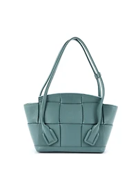 Pre-Owned Bottega Veneta Small Arco Bag Maxi Intrecciato Leather