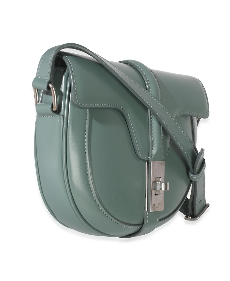 Pre-Owned Celine Celadon Satinated Calfskin Besace Small 16