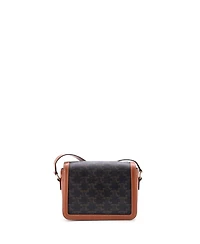 Pre-Owned Celine Teen Triomphe Shoulder Bag Triomphe Coated Canvas