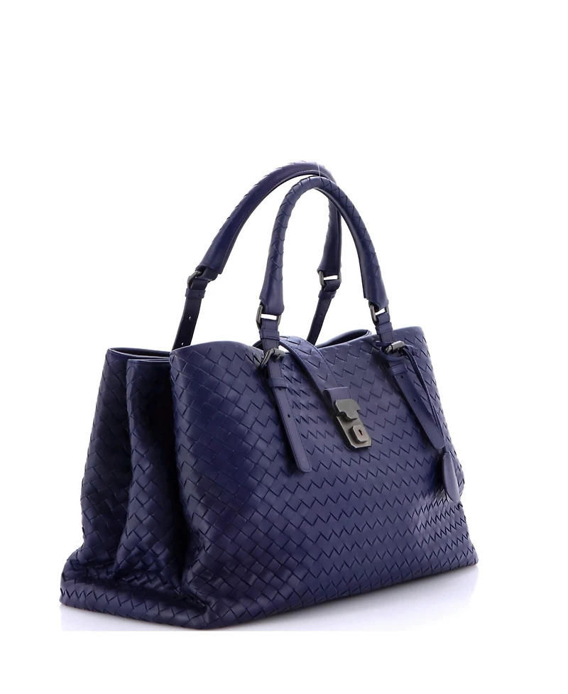 Pre-Owned Bottega Veneta Medium Roma Bag Intrecciato Nappa