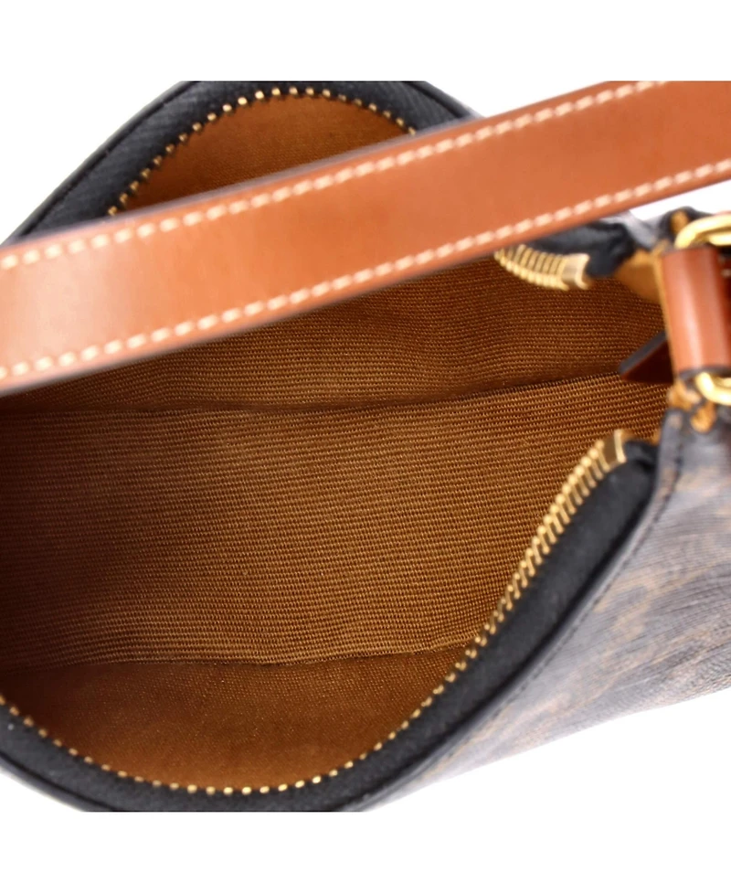 Pre-Owned Celine Mini Ava Bag Triomphe Coated Canvas