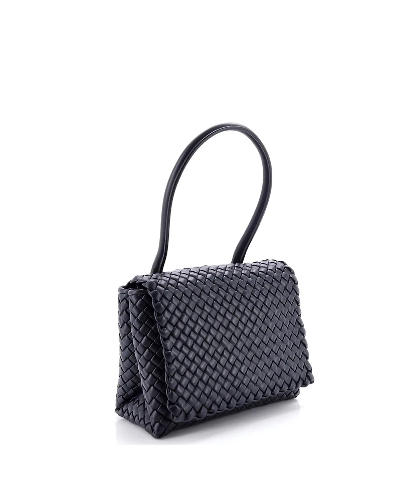 Pre-Owned Bottega Veneta Patti Top Handle Bag Intrecciato Leather